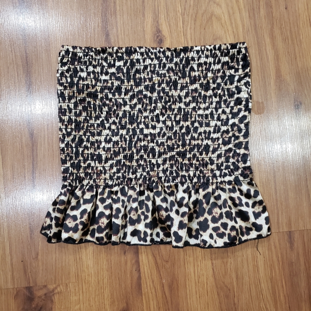 Cheetah print tube top! SM